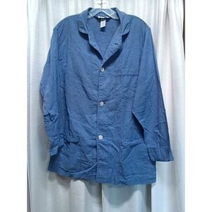 Vintage Christian Dior Men's Size L Striped Monsieur Front‎ Pockets Pajama Top